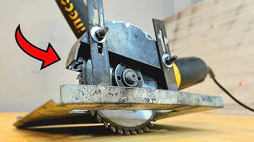 Smart Idea!! Angle grinder turns to circular saw || DIY tools that is on another level!!