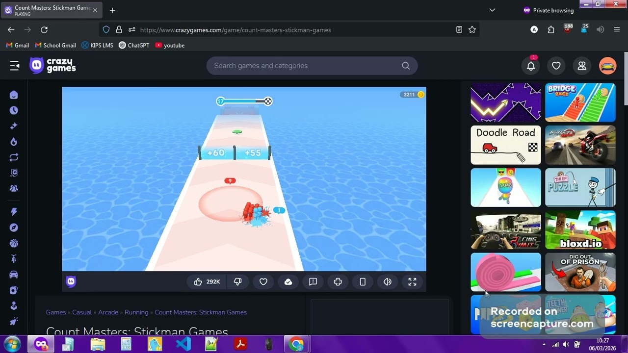 Crazy Games: Count Master level 11-20