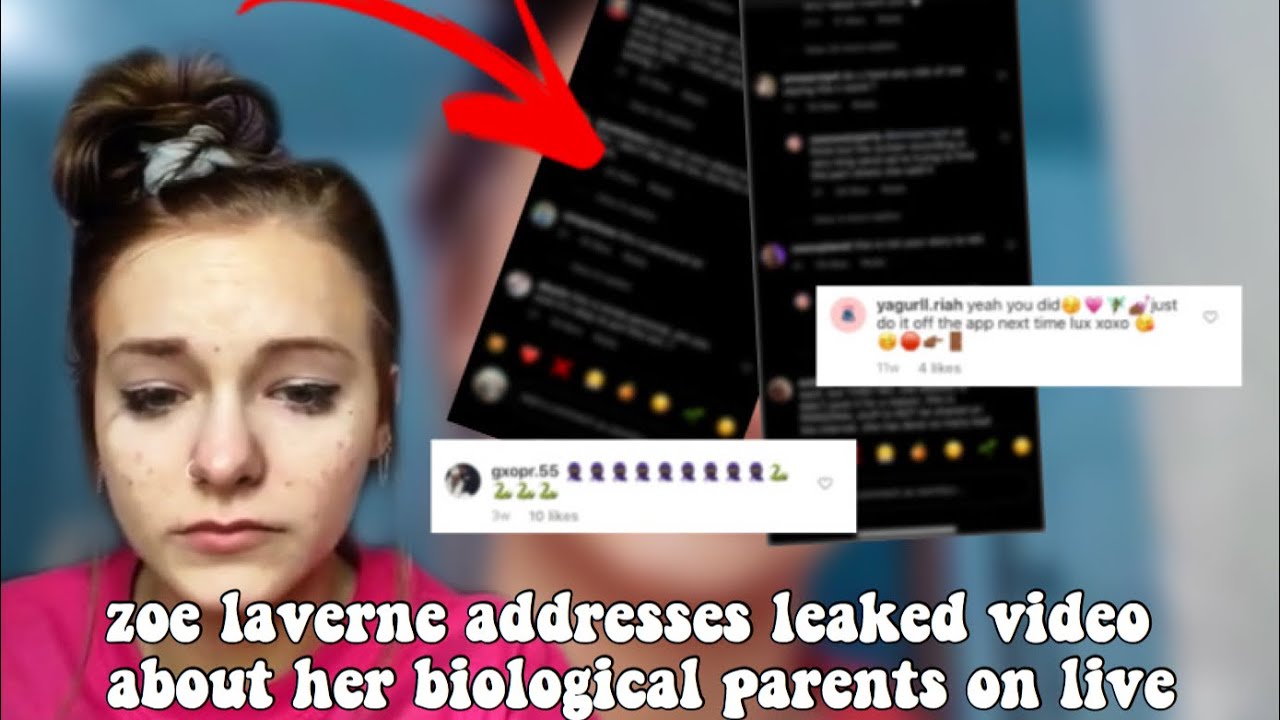 ZOE LAVERNE addresses leaked video on live *she breakdowns* YouTube