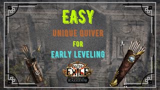Easy Unique Quiver for Early Leveling/Leaguestart in Path of Exile