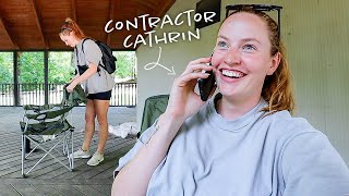 what it's like being your own contractor for a home remodel // day in the life vlog