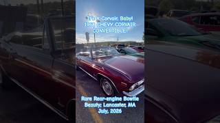 1968 CHEVY CORVAIR CONVERTIBLE: Rare Rear-engined Bowtie Beauty; Lancaster MA; July, 2026