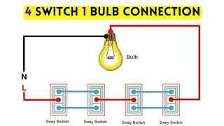 4 switch 1 light connection | electrical wiring Wealth