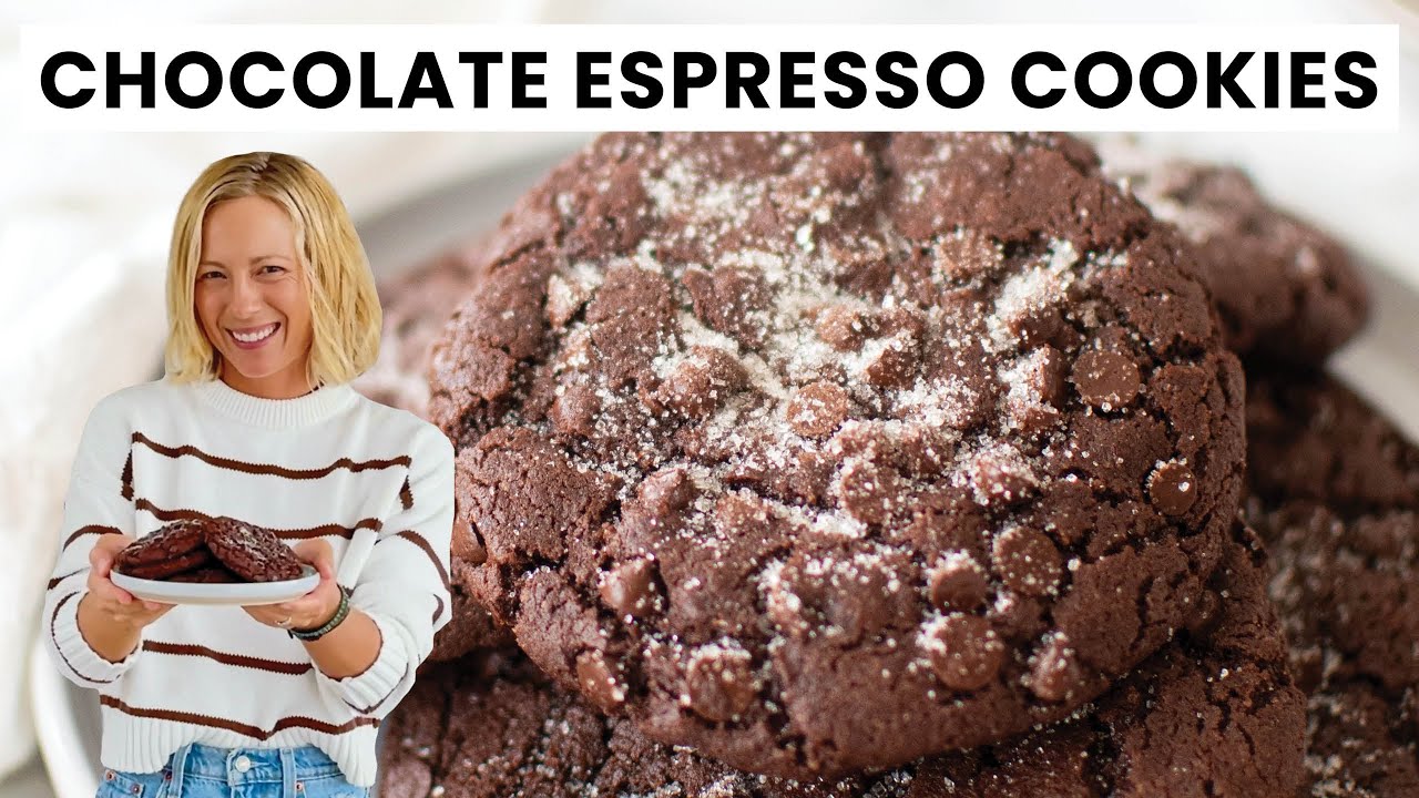 Chocolate Espresso Cookies — Rich, fudgy, and soft!