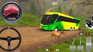 COACH BUS OFF-ROAD DRİVE BEST BUS GAMEPLAY RURAL AREA MOUNTAİNS | Bus Sim Cocach Bus 3D screenshot 5