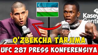 Ufc 287 Press Konferensiya Ozbekcha Tarjima Daxshat Mma