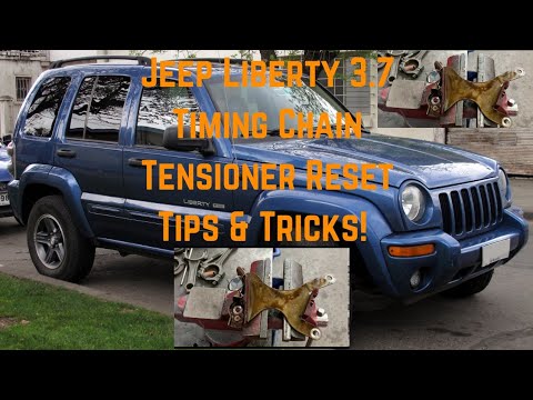 3.7 jeep liberty timing chain tensioners / How to reset - YouTube