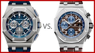 ▶Audemars Piguet Royal Oak Offshore Titanium vs. Stainless Steel - COMPARISON 26480TI VS 26470ST