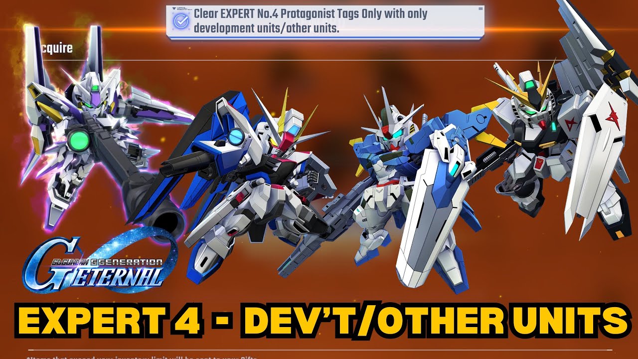 Eternal Road Expert 4 - Development & Other Units Only | SD GUNDAM G GENERATION ETERNAL