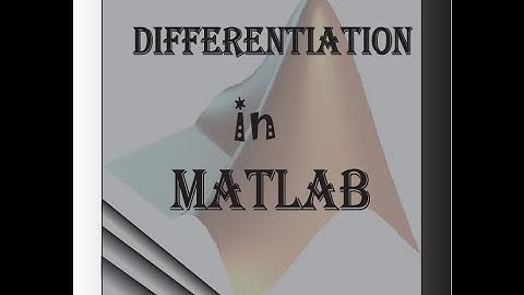 Differentiation in MATLAB in Bangla