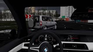 BMW F10 / Drift on roundabout / test movie