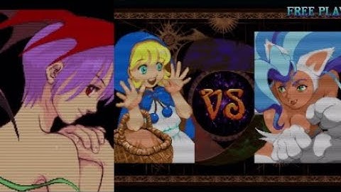 Vampire Savior The Lord of Vampire BB Hood Full Arcade Mode Playthrough Capcom Fighting Collection