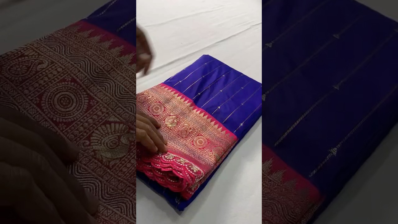 Premium Paithani Silk Intricate Lining Design Saree with Lace