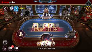 Zynga Poker Tables 200B To 1T Gameplay #2 screenshot 3