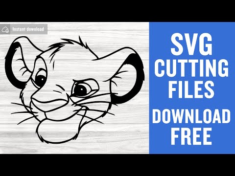 Simba Svg Free Cutting Files for Silhouette Instant Download
