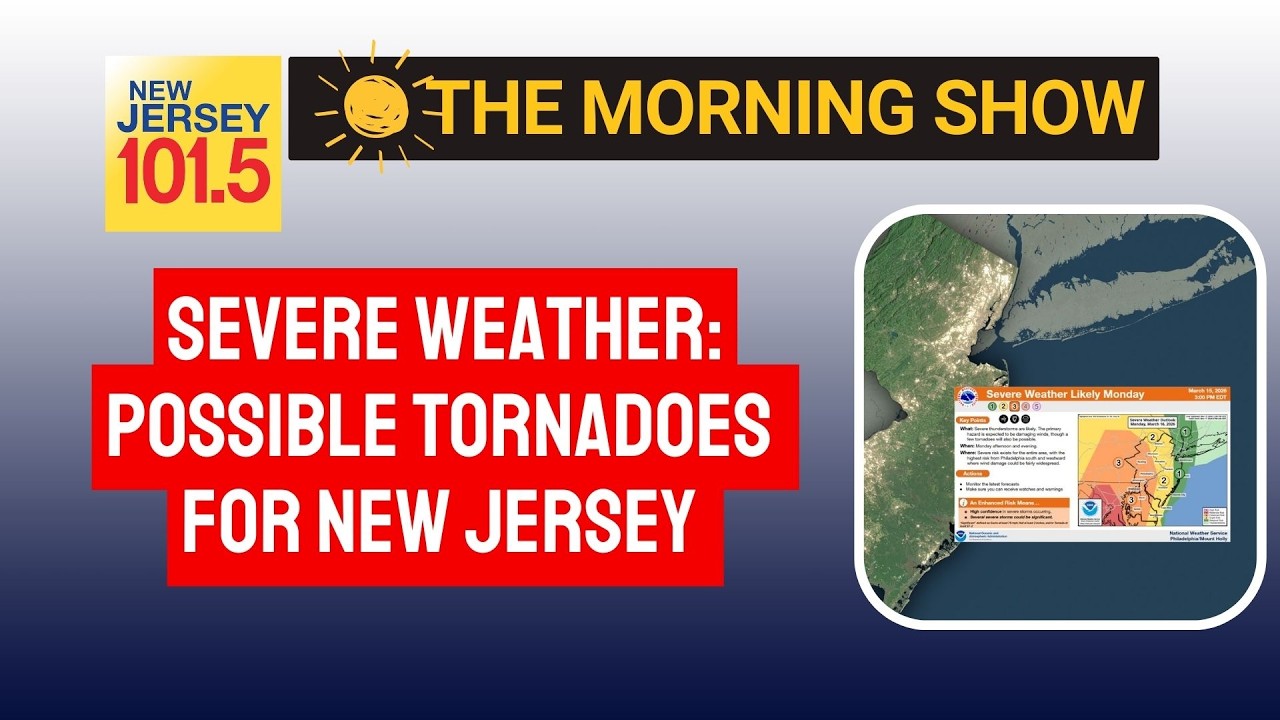 Severe weather: possible tornadoes for New Jersey on Monday. - YouTube