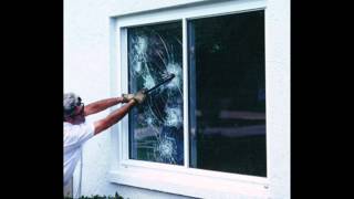 Crazy Old Man Smashes Hotel Window