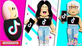 CICLO DE VIDA DE UMA TIKTOKER! - BROOKHAVEN RP : HISTORINHAS de Roblox