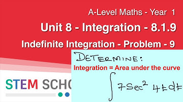Indefinite Integration Problem 9 - Integration - A Level Pure Maths - Year 1 - Unit 8 - 8.1.9