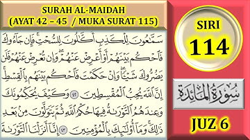 مطالعه قرآن جلد 6: سوره مائده (آیه 42-45 / صفحه 115)