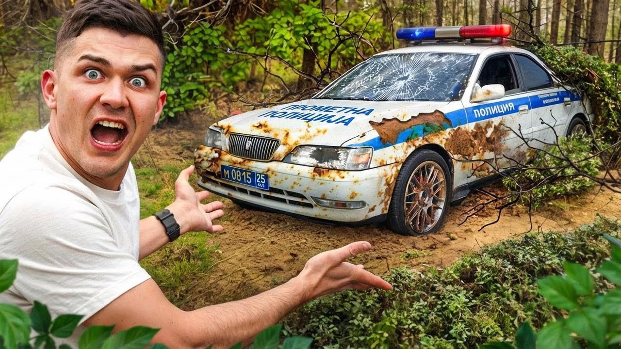 U život vraćamo napušteni policijski auto iz šume – skupljao je prašinu 30 godina!