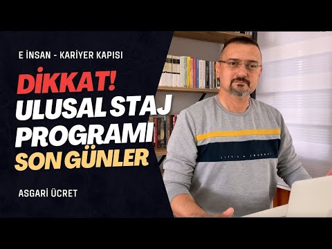 ULUSAL STAJ PROGRAMI. HEM DE ASGARİ ÜCRET ÖDEMELİ