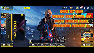 POCO X7 PRO | Call of Duty Mobile Gameplay | Max Graphics | IN BR season 9
