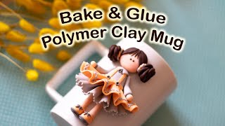 How to Bake and Glue the Polymer Clay Art on Mug