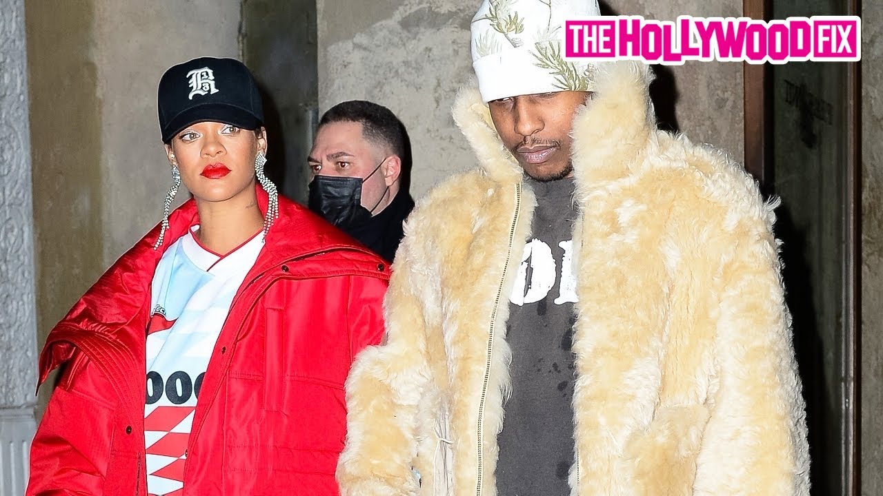 Rihanna & ASAP Rocky Enjoy A Romantic Dinner Date Together At Peasant Italian Restaurant In New York