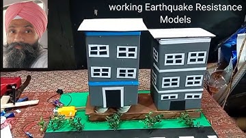How to make earthquake resistance building working model || disaster management || Earthquake model