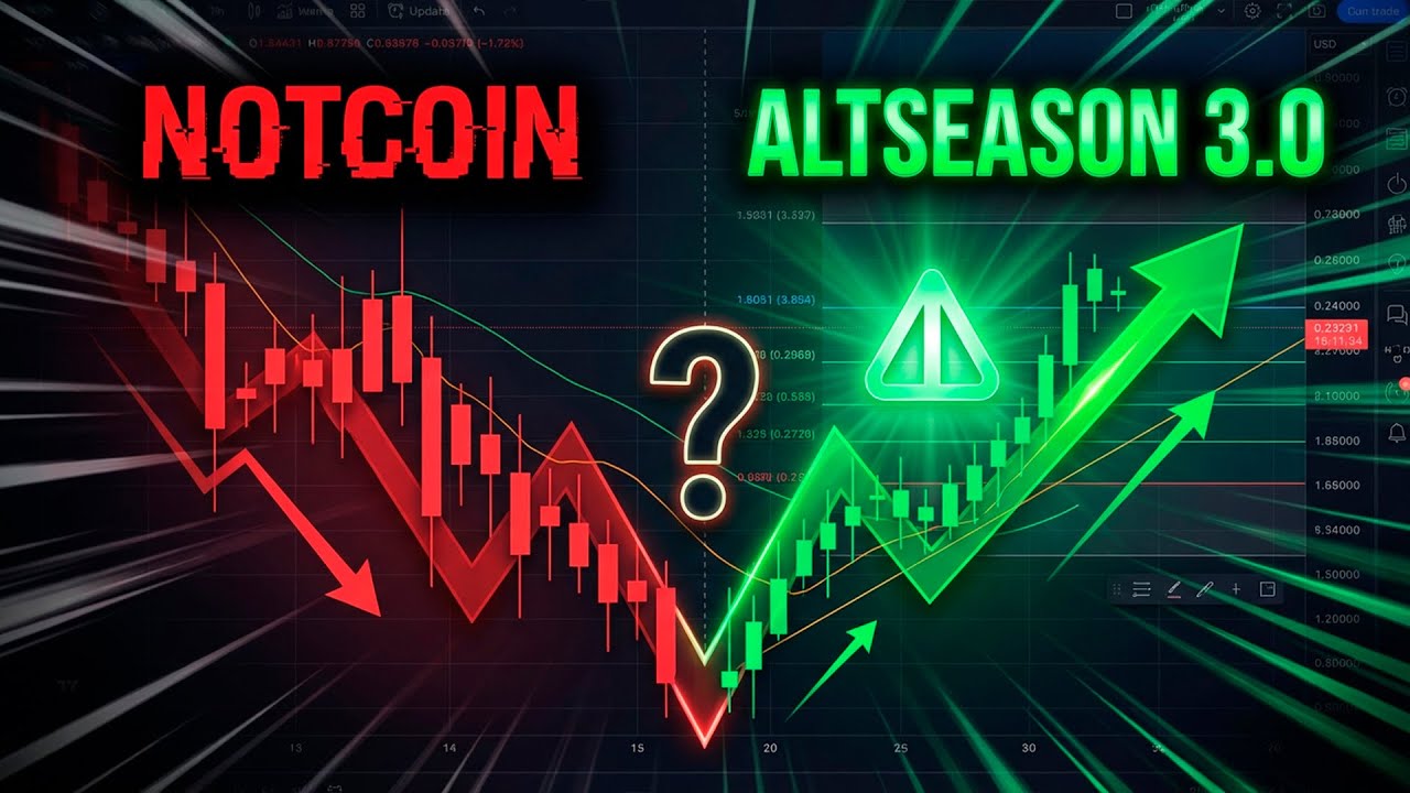 NOTCOIN ТЕПЕРЬ ПОНЯТНО РАДИ ЧЕГО ЭТА КОРРЕКЦИЯ! ALTSEASON 3.0 РАССТАВИТ ВСЁ НА СВОИ МЕСТА!