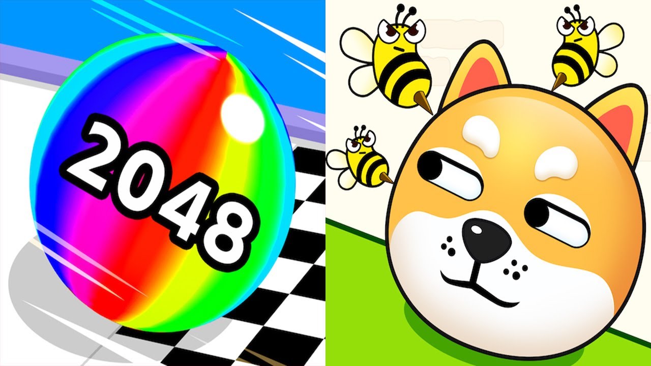 Ball Run 2048 VS Save The Dog - All Level Gameplay Android iOS Ep 1