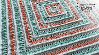 Easy Be Mine Square Crochet Baby Blanket