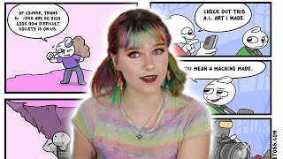 this comic artist loves AI "art""