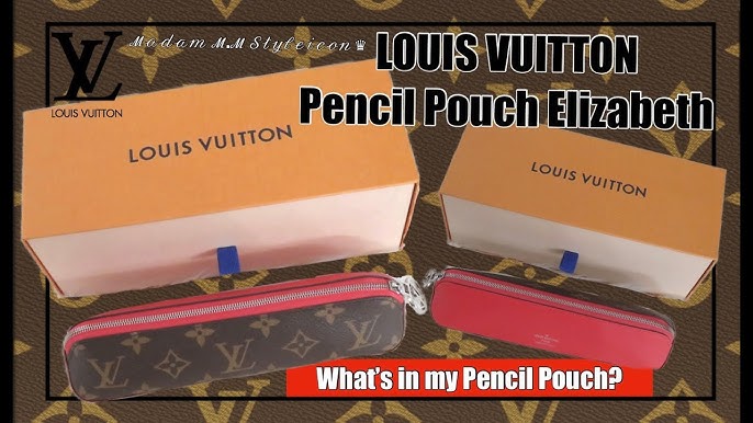 LOUIS VUITTON ELIZABETH PENCIL CASE ✏✏✏ REVIEW AND WHAT FITS