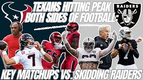 Texans hitting peak both sides of ball: key matchups vs. skidding Raiders, Stingley, Marks updates