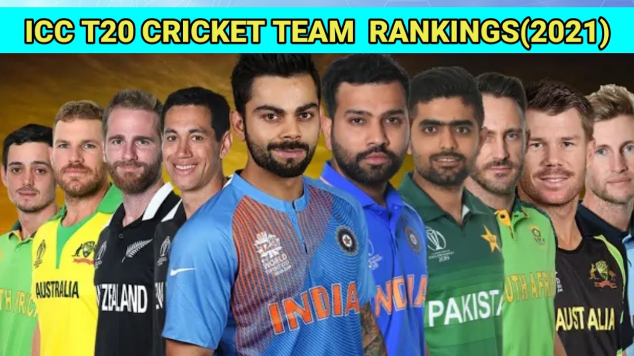 ICC T20 CRICKET TEAM RANKINGS(2021)cricket newssports YouTube