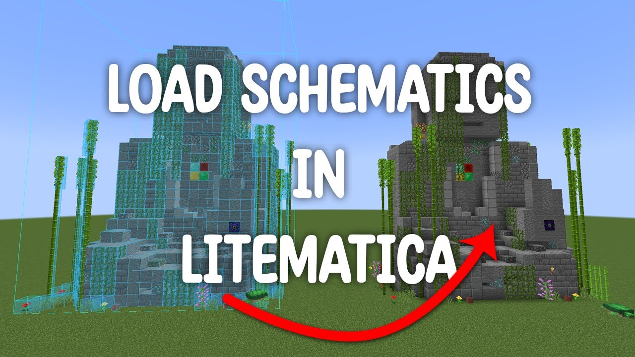 How to load a schematic with Litematica in Minecraft in 2 mins