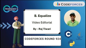 B. Equalize| Codeforces Round 924 (Div. 2) | Codeforces | DCC NIT-A