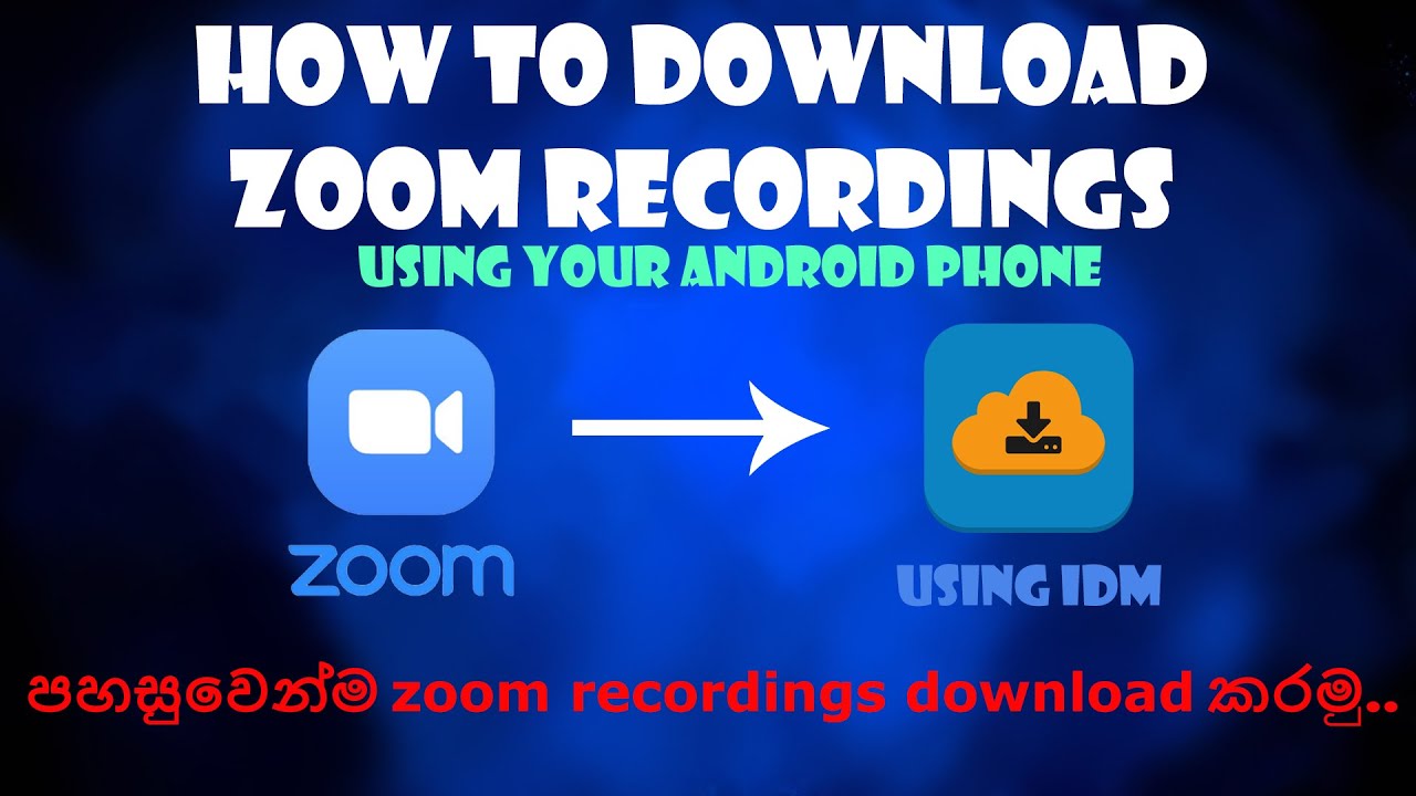 How to download zoom recordings VTECH BRO YouTube