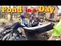 Installing a Pond Start to Finish in 1 day