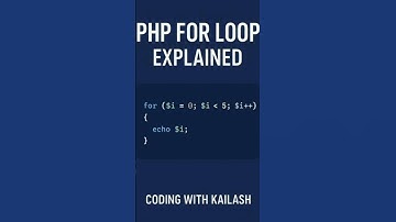 PHP For Loop Explained with Example | Beginner’s Guide in 60 seconds in hindi