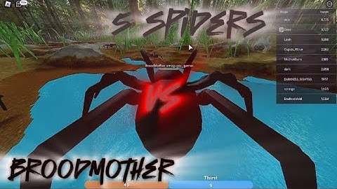 Roblox Ant Life - BroodMother vs 5 SPIDERS