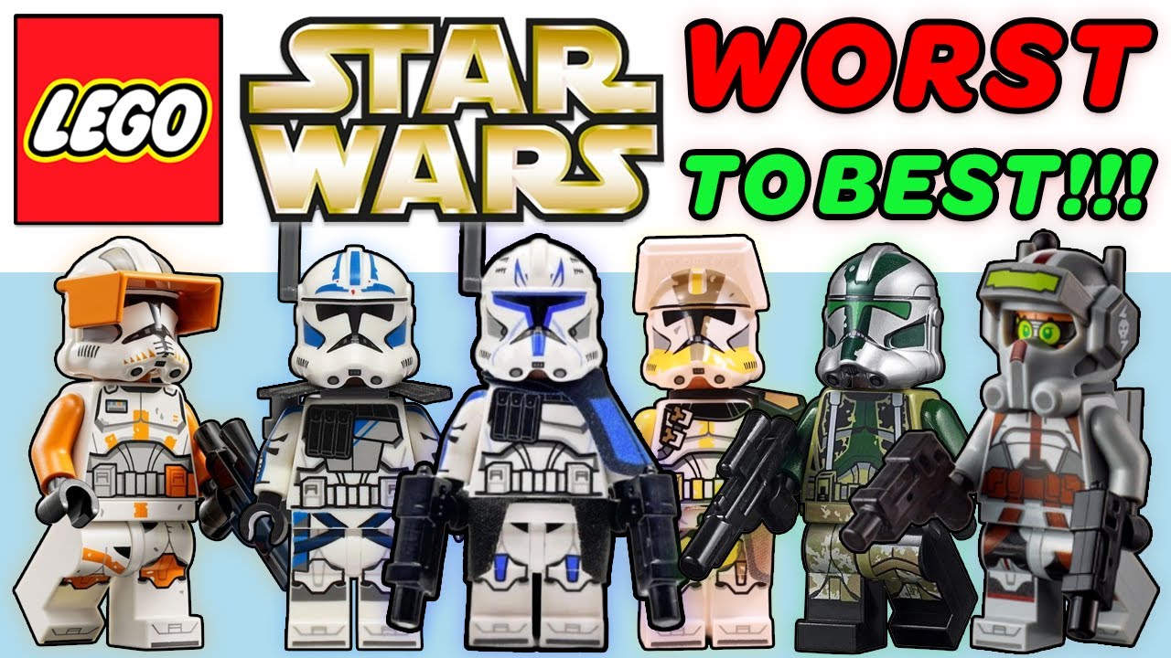 EVERY NAMED LEGO STAR WARS CLONE TROOPER FROM WORST TO BEST!!!