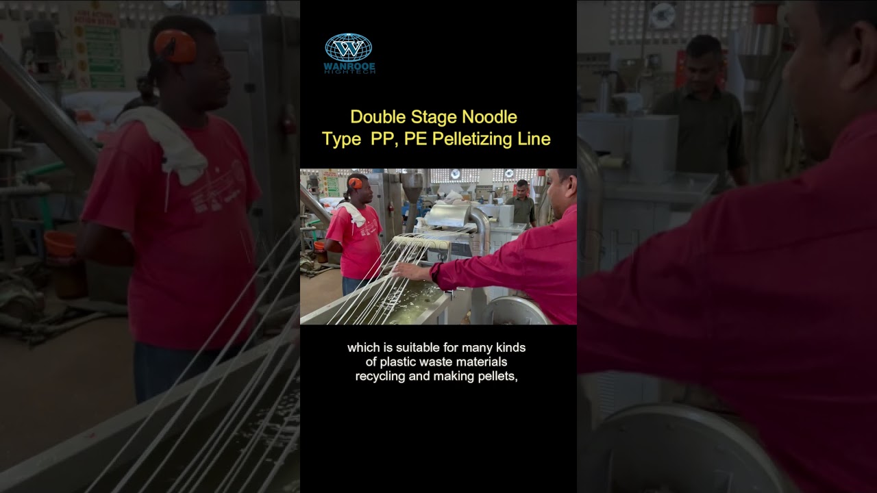 PVC PET Bottle Noodle Type Pelletizer Machine 