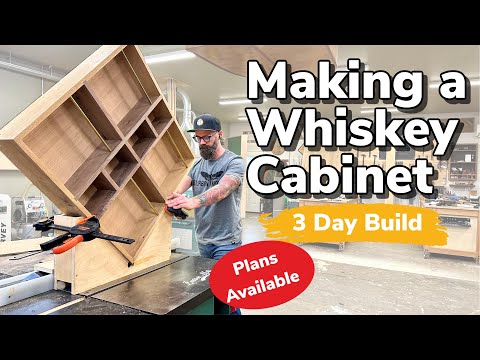 Insane Liquor Cabinet Build || Next Level Woodworking