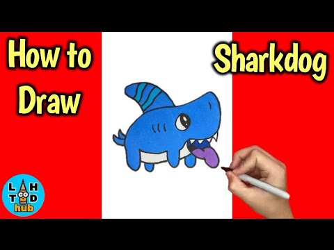 How to Draw Sharkdog | Sharkdog Step by Step Art Lesson | Netflix - YouTube