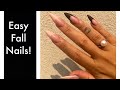 How to do your own acrylics(Non dominant hand) + Easy fall nails