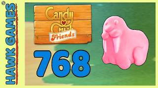 Candy Crush Friends Level 768 (Animals mode) - 3 Stars Walkthrough, No Boosters screenshot 1