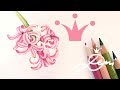 Hyazinthe zeichnen🌸 Blume Zeichnung 🌸uncut 🌸How to Draw Hyacinth Flower?